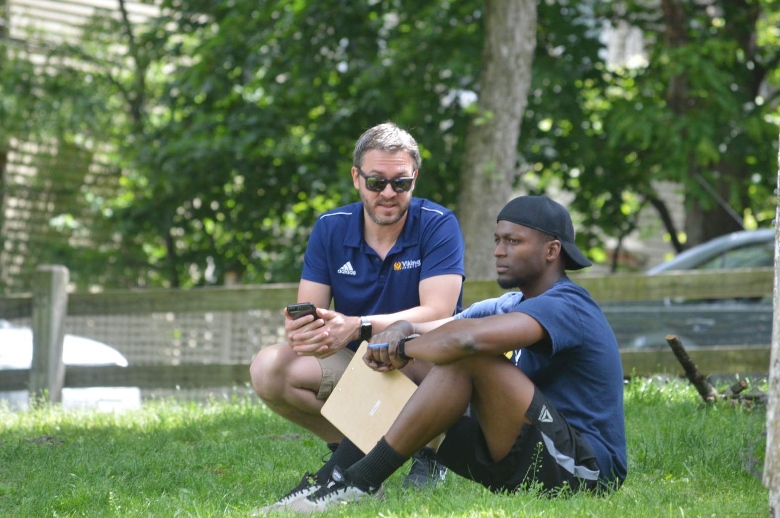 LeRoy Watkins and his business partner Zachary Lerman Viking Sports