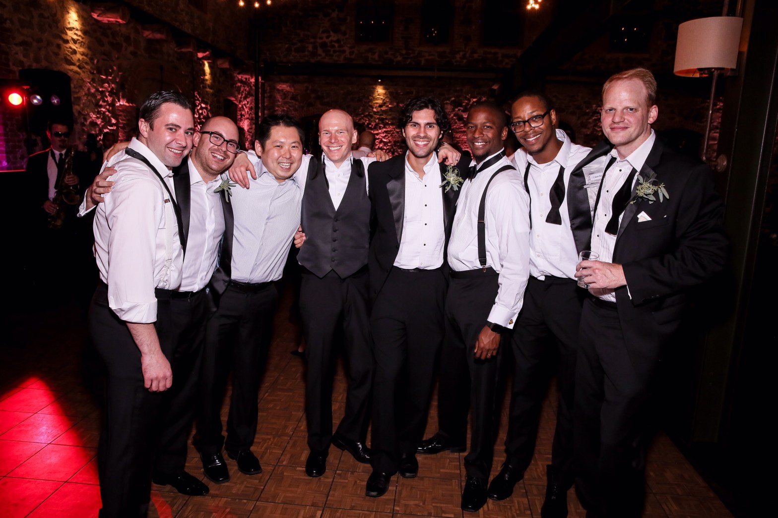 LeRoy Watkins with his friends